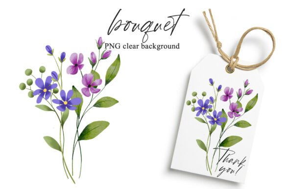 Download Watercolor Flowers Clipart Bouquet, PNG. - Watercolor flowers Collection