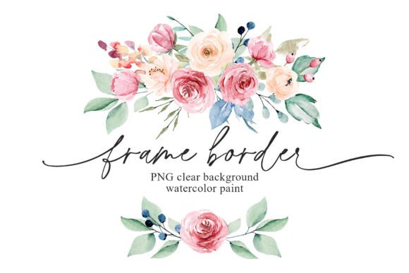 Download Wreath, Watercolor Flowers, Frame Border - Watercolor flowers Collection