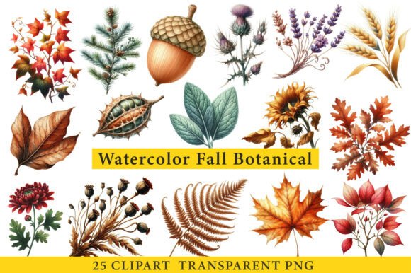 Download Fall Botanical Clip Art - Premium Resources