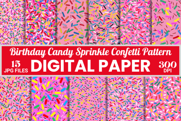Download Birthday Candy Sprinkle Confetti Pattern - Sprinkle confetti Collection